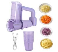 Electric Vegetable Slicer - Multifunctional Quick Cheese Grater | Electric Vegetable Slicer and Cheese Grater for Preparing Carrots, Potatoes, Garlic, Salads, Nuts and Re