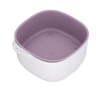 Electric Vegetable Washer basket. Effective Double Layer Cleaner for Fruit and Vegetable Lovers. ABS (First Generation White)