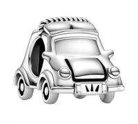 Electric Vehicle EV Car Charm Bead for Pandora Bracelets - Elegantly Plated in Fine Silver Driving Test Her Girls Women - Happy Birthday Gift Box