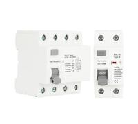 Electric Vehicle EV Charging Pile Residual Current Breaker | 2P 4P 10/30/100/300mA DC RCCB RCD Type B 6KA Din Rail Earth Leakage(30mA,4P 25A)