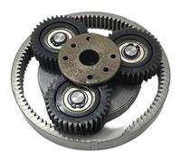 Electric Vehicle Gear Reducer Motor Assembly with 37 Tooth Planetary Gear Set PA66 Nylon Construction and EV Powertrain Fit (E)