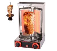 Electric Vertical Kebab Gyro Grill Machine, Chicken Shawarma Cooker Machine with Temperature Control Knob, 360° Rotation, Rotisserie Broiler Machine for Commercial Home Kitchen Parties