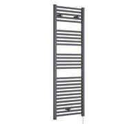 Balterley Electric Radiators Wall Mounted, Vertical Radiator Ladder with 27 Round Towel Rails, Anthracite Radiators, Tall Radiator for Bathroom, Kitchen - 480mm x 1375mm, 750 Watt (Anthracite)
