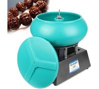 Electric Vibrating Polishing Tumbler Machine for Jewelry and Workpiece Grinding, 6.2L Capacity