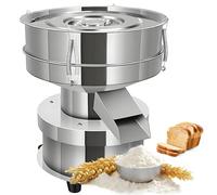 Electric Vibrating Sifter, 50W Commercial Flour Shaker Machine with 200 Mesh Stainless Steel Screen - 1350RPM Electric Sieve for Baking, Powdered Sugar, Gluten-Free Flours 1 Sieve 1 Cover 15cm