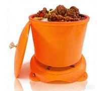 Electric Vibrating Tumbler, 360° Vibration Polisher Mini with Lid, Adjustable Speed, 18cm Automatic Rock Tumbler Machine, for Various Polishing Abrasives, for Jewelry, Beads, and Triangular Abrasive