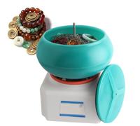 Electric Vibratory Rock Polisher Tumbler, Rubber Lined Bowl, Strong Load Capacity for Metal Jewelry, Gemstone, Stone Polishing & Cleaning