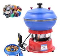 Electric Vibratory Tumbler Polishing Machine for Jewelry, Gemstone, and Jade, with Adjustable Vibration Hammer for Precision Grinding and Polishing