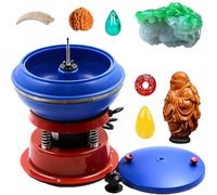 Electric Vibratory Tumbling Machine for Polishing Small Metal Parts, Efficient Jewelry Polisher with Magnetic Tumbler, Ideal for Metalworking and Crafting