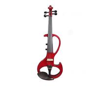 Electric Violin 4/4 Adult Professional Performance Student Universal 6.5 Large Jack Electroacoustic Violin (Color : Crimson)
