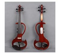 Electric Violin 4/4 Adult Professional Performance Student Universal 6.5 Large Jack Electroacoustic Violin (Color : Imitation mahogany)