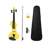 Electric Violin 4/4 Fiddle Set W/Solidwood Electric Violin Bow Audio Violin Case (Color : D)
