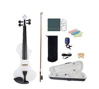 Electric Violin 4/4 Matte White W/Bridge Case Bag Tuner 3/4 4/4 Violin Strings For Violin Player