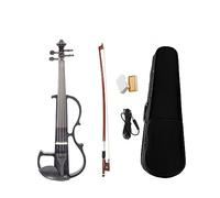 Electric Violin 4/4 Violin Solid Wood Electric Violin Black Solidwood Fittings Fingerboard Students Violin Fiddle