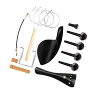 Electric Violin Ebony Wood 4/4 Size Acoustic Violin W/4PCS Pegs Tailpiece Strings Endpin Clamp Tailgut Violin accessories kit