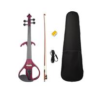 Electric Violin Right Handed Size 4/4 Size Electric Violin Set W/Brazilwood Bow Bridge Case