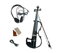 Electric Violin Stringed Instruments With Fittings With Hard Case Headphone Electronic Quite Violin For Adults Beginner (Color : Bk)