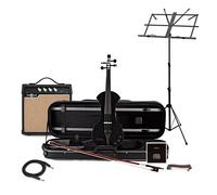 Electric Violin with Effects by Gear4music Black Amp Pack