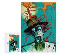 Electric Visionary - Decorative Wooden Puzzle, 300 PCS, Screen-Free Activity - for Quiet Evenings And Focused Play