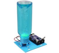 Electric Vortex Science Experiments Kit for Kids - DIY STEM Science Kits, Build Your Own Water Tornado Model with LED Light & Motor, Educational Physics Project Toy for Boys & Girls Ages 8 9 10 11 12
