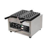 Electric Waffle Ball Maker, Double Sided Heating with Non Stick Stainless Steel, 50-300℃ Adjustable Temperature, Ideal for Restaurants and Dessert Snacks