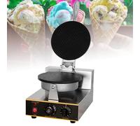 Electric Waffle Cone Maker, Commercial Egg Roll Machine, Ice Cream Cone Maker for Homemade Desserts, Single Head Baking Pan for DIY Ice Cream Cones