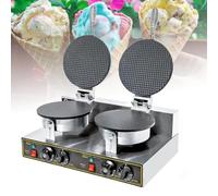 Electric Waffle Cone Maker, Commercial Egg Roll Machine, Ice Cream Cone Maker for Homemade Desserts, Single Head Baking Pan for DIY Ice Cream Cones