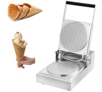 Electric Waffle Cone Maker with Non-Stick Double Side Heating for Crispy Desserts, Ideal for Home and Commercial Use