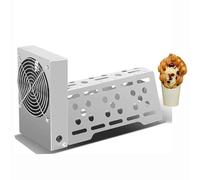 Electric Waffle Maker - 7-Blade Stainless Steel Egg Waffle Shaping Machine with Automatic Sensing for Home and Commercial Use