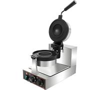 Electric Waffle Maker, Dual-Sided Non-Stick Panini Press with 5-Minute Timer for Quick Baking, Perfect for Home and Commercial Use
