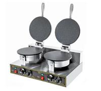 Electric Waffle Maker Machine, Nonstick Stainless Steel Crepe Baking Pan with Temperature and Time Control for Crispy Ice Cream Cones, Egg Rolls, Omelets, and Cake Rooms