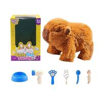 Electric Walking Capybara, Soft Realistic Toy, Battery-Powered Plush Feature, Fabric Series, Walking Capybara with Gentle Movement, Kids Interactive Toy for Bedroom Use