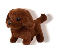 Electric Walking Dog | Soft Realistic Interactive | Walking Barking Electric Stuffed Dog,For Boys, Toddlers, Teens, Kids, Living Room, Bedroom, Student Room, Travel, Appartem
