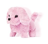 Electric Walking Dog, Soft Realistic Plush Toy, Battery-Powered Interactive Feature, Fabric Series, Walking Puppy with Gentle Motion, Kids Fun Toy for Bedroom Use