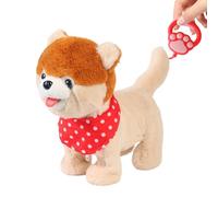 Electric Walking Plush Dog Toy, Realistic Interactive Pet Companion with Touch Detection, Electronic Interactive Dog Toy, for Boys and Girls Birthday Parties Christmas and New Year