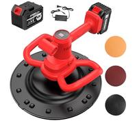 Electric Wall Cement Smoothing Machine, 80-200RPM Handheld Drywall Sander with LCD Display, 9 Speeds Adjustable, Concrete Cement Mortar Trowel Wall Smoothing Polishing Machine 1-Battery