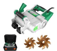 Electric Wall Chaser, 1100W Concrete Slotting Machine, 1600 RPM, 20-30mm Adjustable Depth, Handheld Channel Cutter for Marble Bricks Grooves