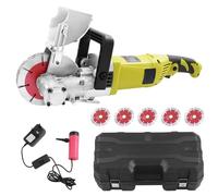 Electric Wall Chaser 4000W,Wall Chaser with Dust Extractor and 5 pcs Blades,Wall Groove Cutting Machine with Adjustable Cutting Depth & Width for Brick Marble and Floors