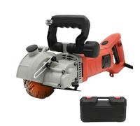 Electric Wall Chaser 5500W Wall Grooving Cutting Machine Cutting Slotting Machine Concrete Slotting Machine for Asphalt Granite Brick Cutting Size 40x40mm