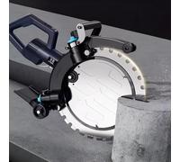 Electric Wall Chaser Concrete Cutter - 4500W, Triple Water Spray, 31cm Deep Cutting for Stone, Granite, Concrete with Double Diamond Blade