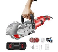 Electric Wall Chaser Concrete Cutter, Handheld Groove Cutting Machine for Brick, Marble, and Floors, Ideal for Plumbers & Electricians