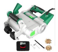 Electric Wall Chaser, Concrete Cutting Machine, 1100W, 1600RPM, Adjustable 20-30mm Grooving Depth for Easy Installation and Wall Slotting