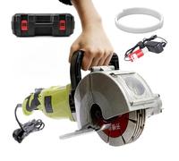 Electric Wall Chaser Concrete Groover, 4000W Power with 5x125mm Blades, Handheld for Precise Slotting, Cuts 0-37mm Depth, Ideal for Construction and Renovation