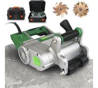 Electric Wall Chaser with Dust-Free Operation, 1100W Power for Clean Groove Cutting in Cement and Brick Walls