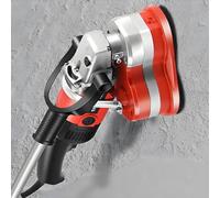 Electric Wall Floor Sander, Portable Three-Head Cement & Ground Grinder Polishing Machine, Concrete with Elongated Telescopic Rod, 6 Speed Control