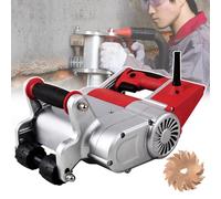 Electric Wall Grooving Machine, 1100W Wall Wire Cutter, Concrete Cutter with 25mm/35mm Blades and Carrying Case for Efficient Wall Grooving and Cutting