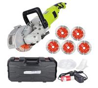 Electric Wall Grooving Machine, 4000W High Power Handheld Wall Chaser for Stone, Brick, Concrete Cutting