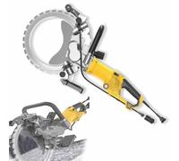 Electric Wall Grooving Machine, Brushless Motor, 90° No-Dead-Angle Cutting for Granite, Stone, Brick, Marble, Concrete, 30cm Depth