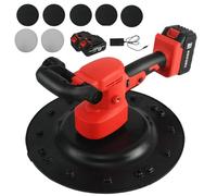 Electric Wall Plastering Machine, 900W Power, 6-Speed Adjustable, 120° Rotating Handle, Dual Cooling Vents, for Smooth Concrete and Mortar Finishing