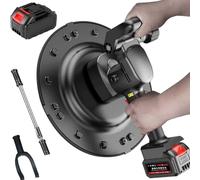 Electric Wall Plastering Machine, Concrete Wall Polisher with Extension Rod, Electric Concrete Sander, 6 Speeds Adjustable, Wall Plaster Smoothing Tools